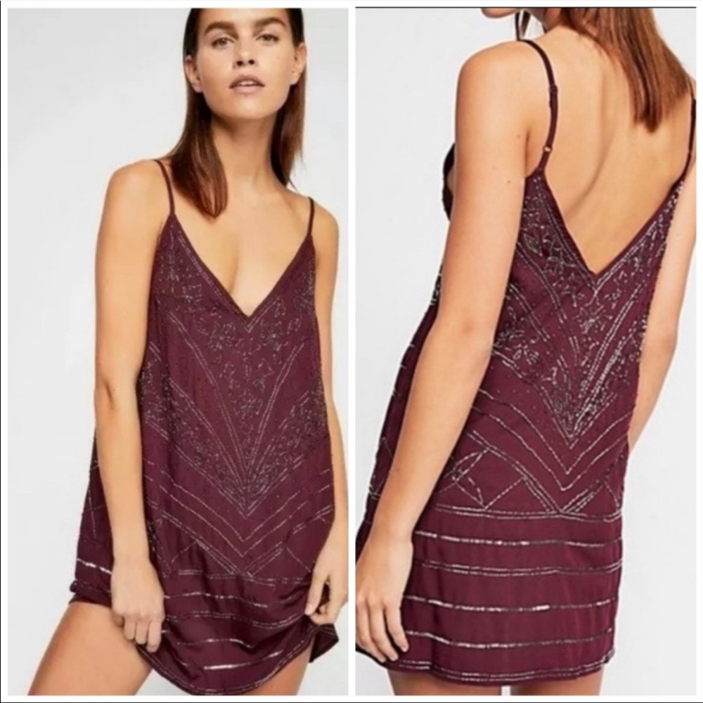Free people size small beaded dress